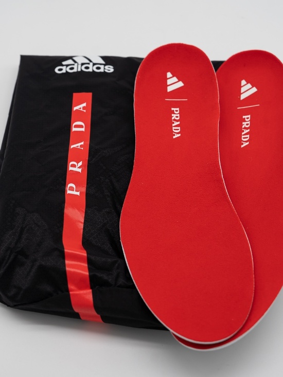 Adidas x Prada X Crazyfast Lux.1 FG Silver White Red IE3178 Men\'s Size 12 US main image 4